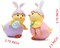 2 PCS Easter Chick Decorations Spring Easter Chicken Decors Figurines Tabletopper Decorations for Party Home Holiday Cute Egg Easter Day Gifts
